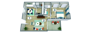 a floor plan of a house with numbers on it