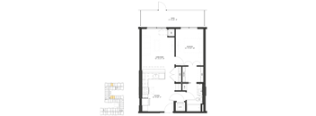 the floor plan of the apartment