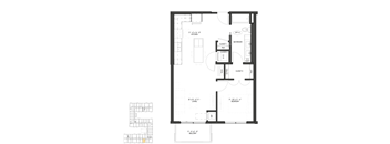 the floor plan of the apartment