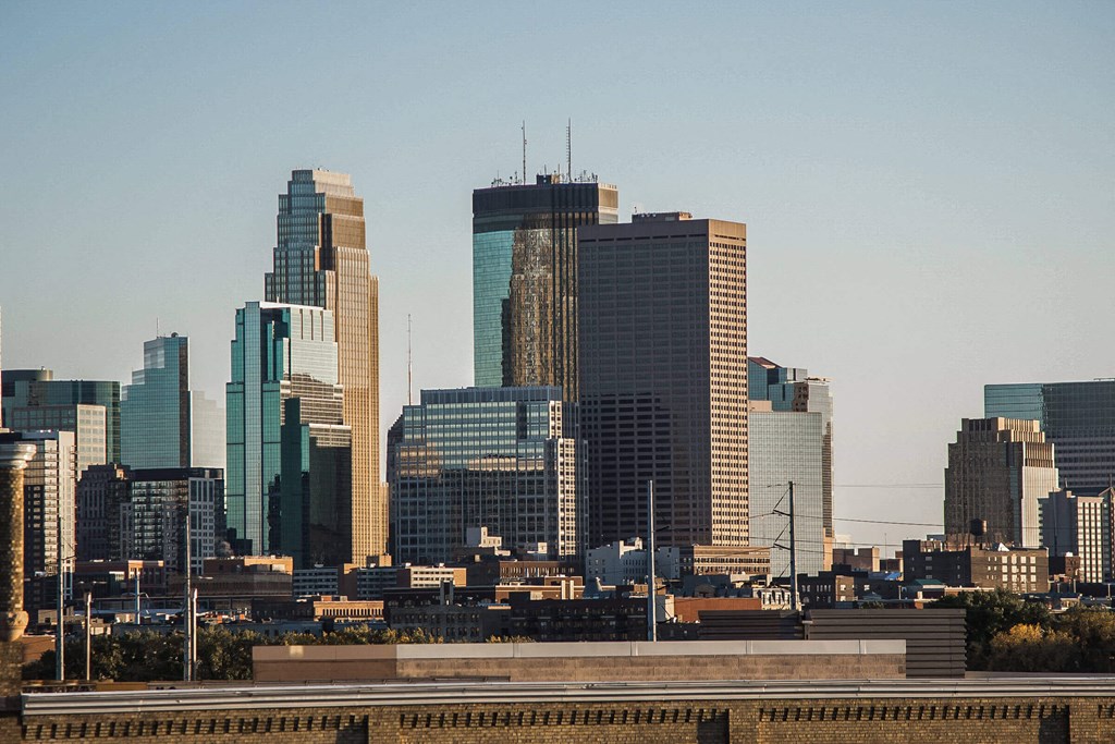 the skyline of the city