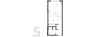 a floor plan of a house with a loft