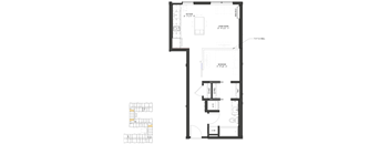the floor plan of the apartment