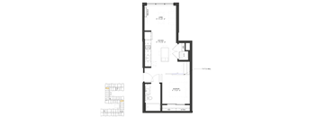 the floor plan of the apartment