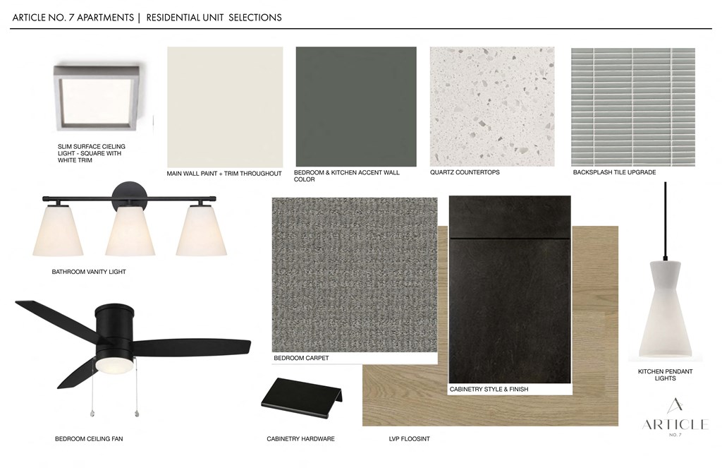 a plan for a living room with a wood floor and a ceiling fan