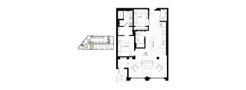 floor plan of the first floor of the house