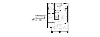 floor plan of the upper level of the home