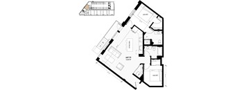 floor plan of the first floor of the small house