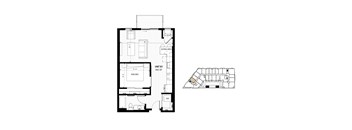 a floor plan of a house and a black and white floor plan