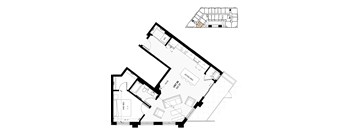 floor plan of the first floor of the house