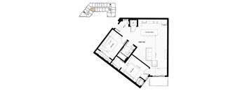 floor plan of the first floor of the house