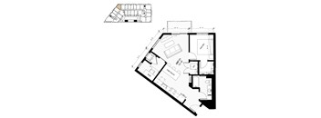 floor plan of the first floor of the house