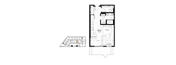 floor plan of upper and lower floors of the modern home