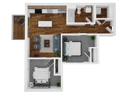 the floor plan of the 2100 sq ft apartment