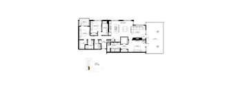 A black and white image of a floor plan for a building.