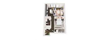 bedroom floor plan  the crossings at city center apartments