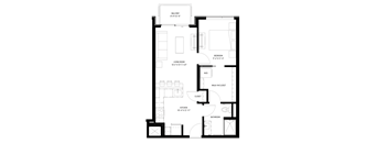 A black and white image of a floor plan for a house.
