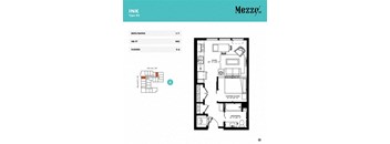 a floor plan of a house with a bedroom and a bathroom
