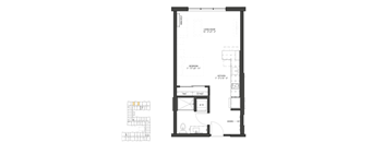 the floor plan of the apartment