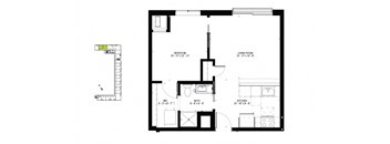 the floor plan of the ground floor of the house