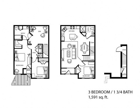 the floor plans for the two floors of the house