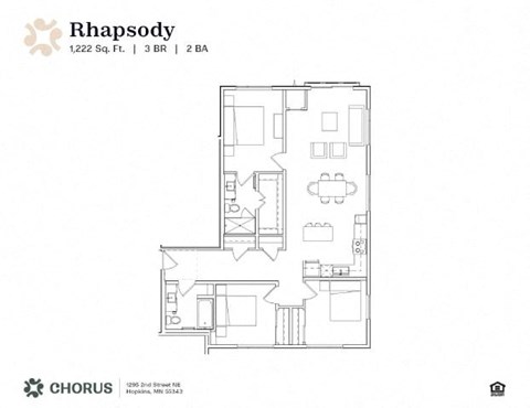 a floor plan of rhapsody condo