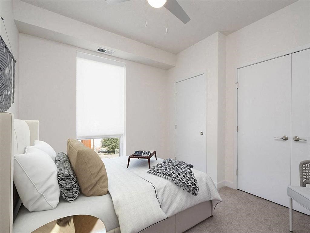 Bedroom with lots of natural light