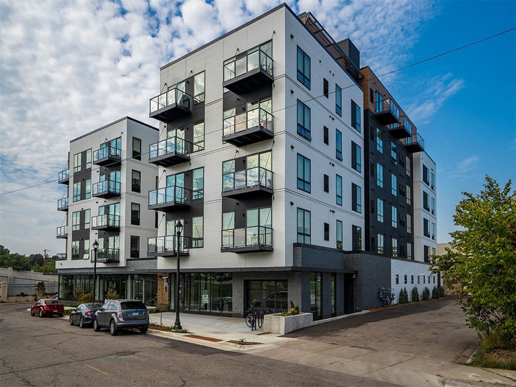 Front of The Shale apartment building