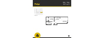 a plan of a house with a bedroom and a living room