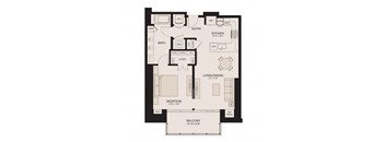 Floor plan of unit type BU