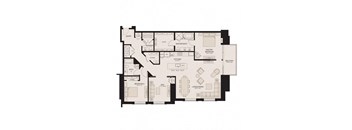 a black and white floor plan of a building