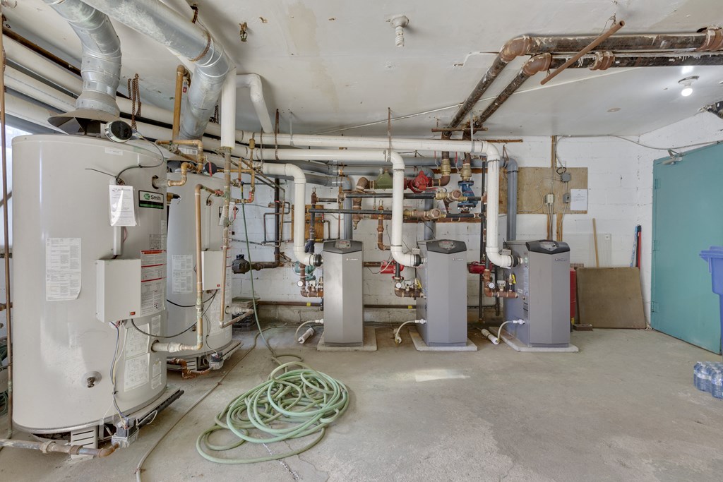 a view of the boiler room