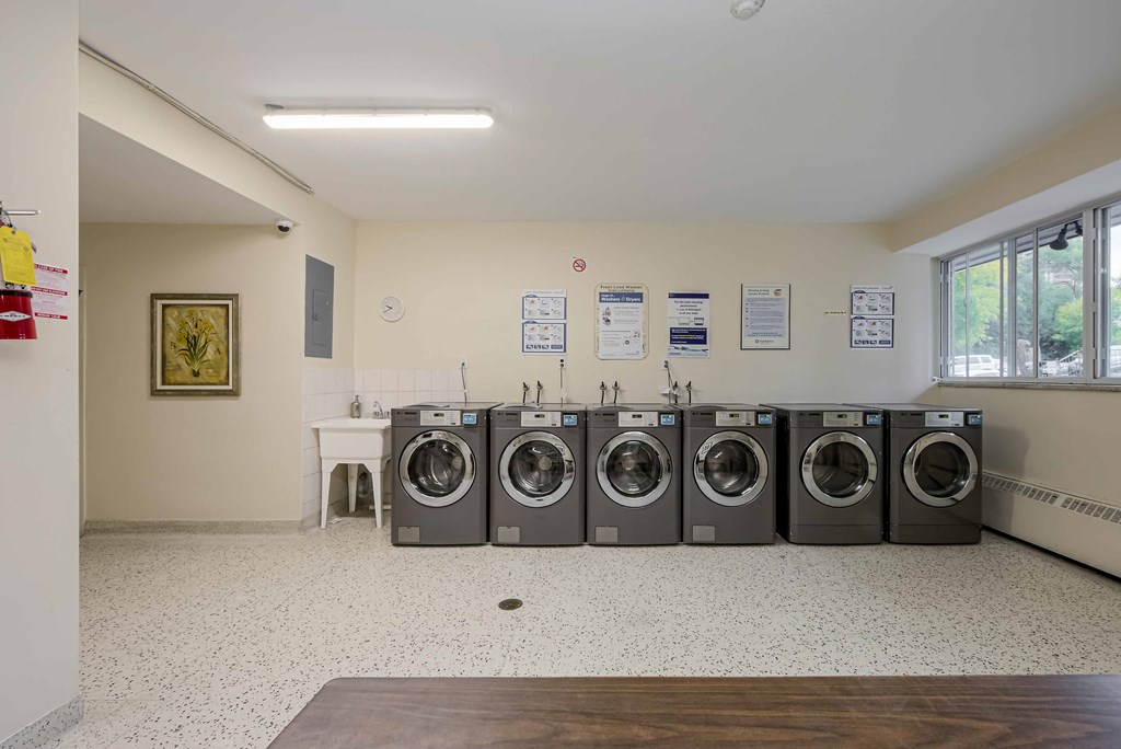 a washer and dryer in the laundry room