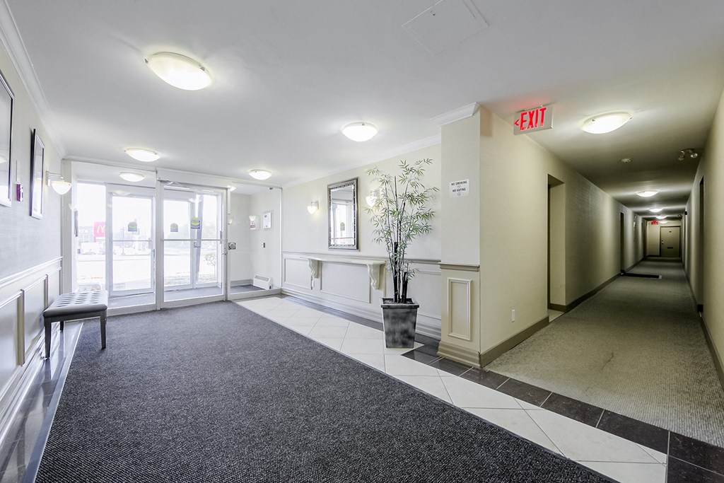 a look down the hallway of our apartments in louisville ky