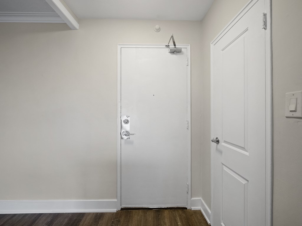 a bedroom in an apartment at the historic electric building in fort worth, tx