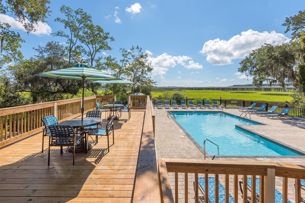 take a dip in the pool at the knolls resort condominiums