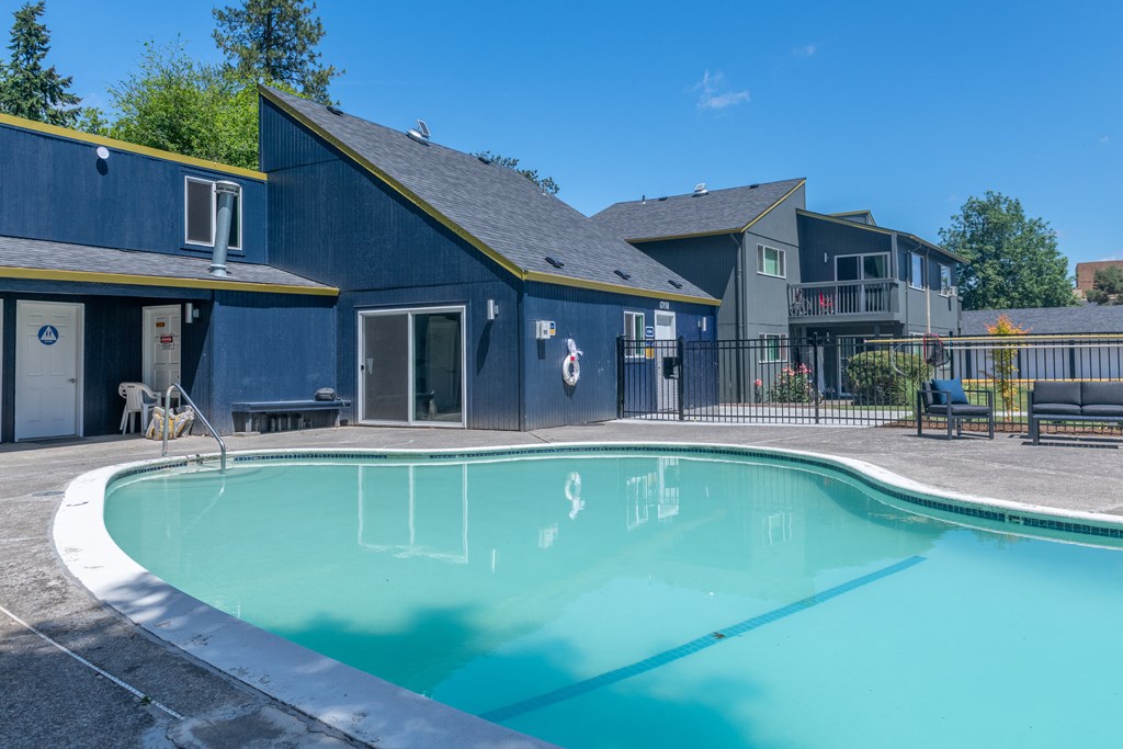 our apartments showcase a swimming pool