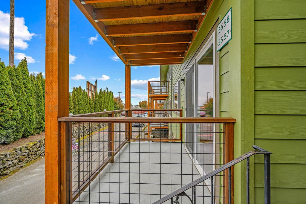 a balcony or terrace at 98 on clyde spa retreat ohakune holiday home