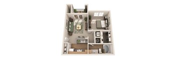 a 3d drawing of a103103 of a floor plan with