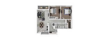 the 1190 plan 1 bedroom
