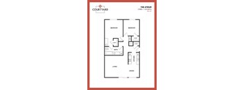 a floor plan of the apartment
