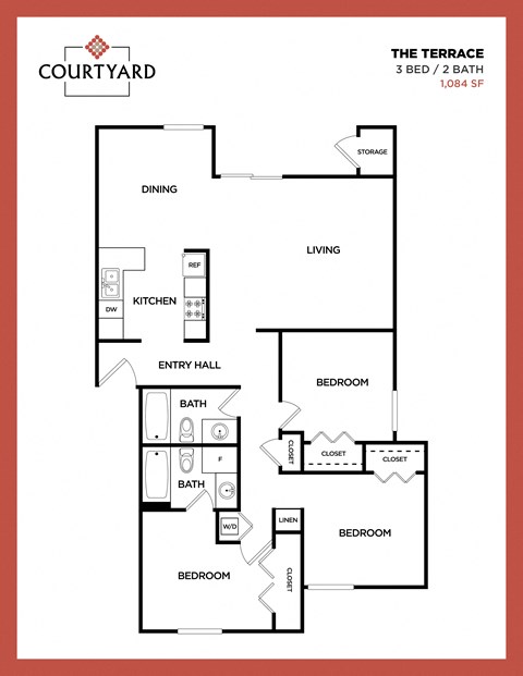a floor plan of the terrace 3 bed 7 bath