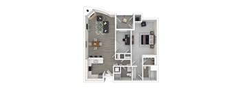 a1 floor plan  1 bedroom  119