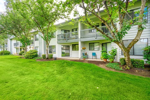 our apartments showcase a beautiful lawn