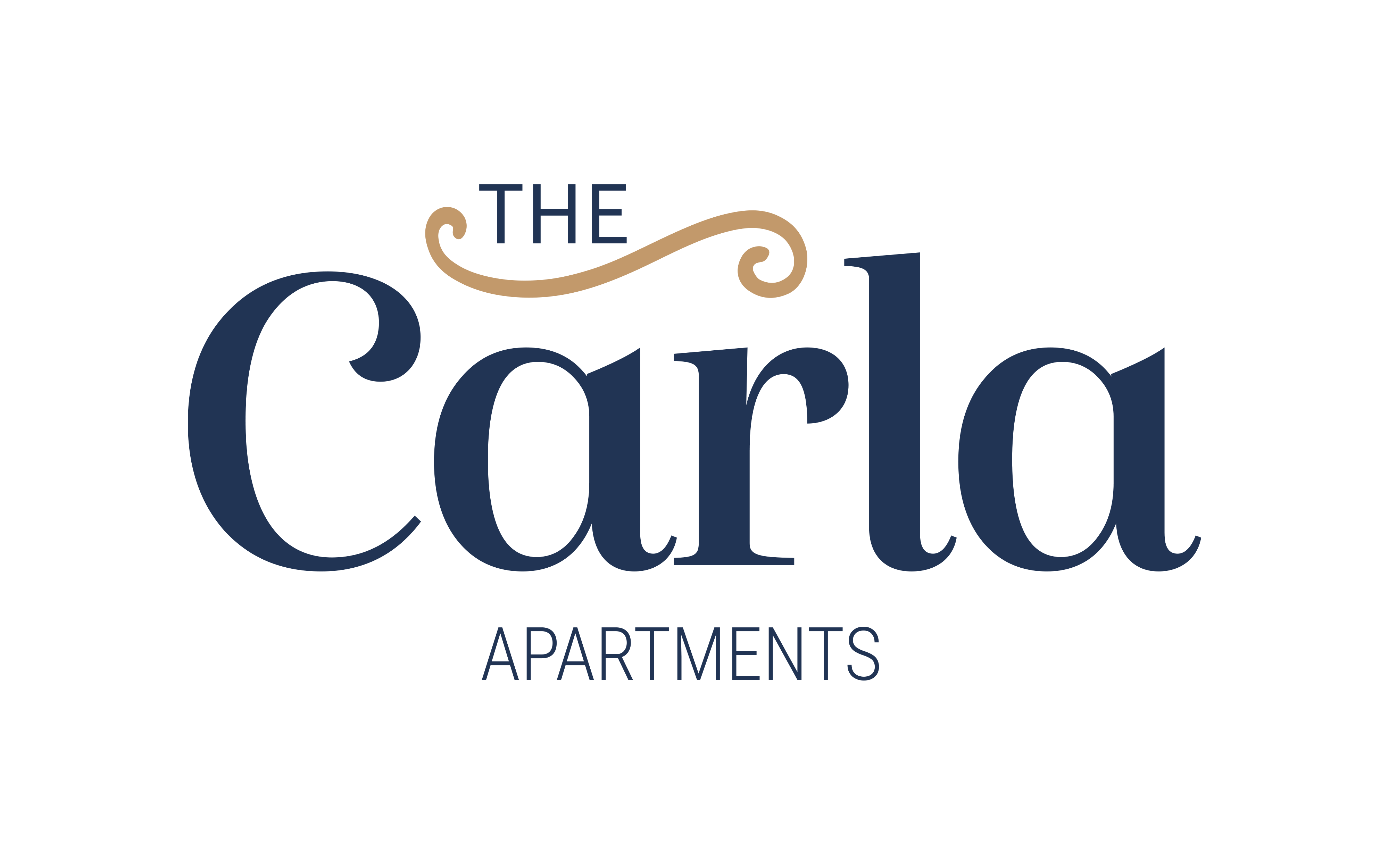 the logo for the carlton apartments