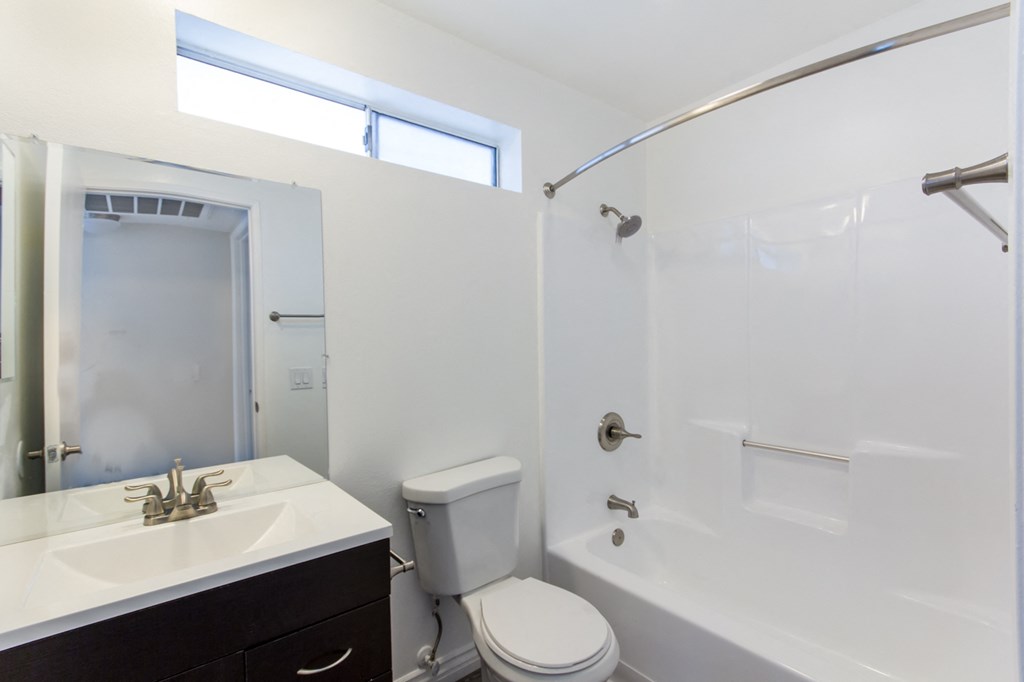 this is a photo of the bathroom in a 1 bedroom apartment at deer hill apartments in c