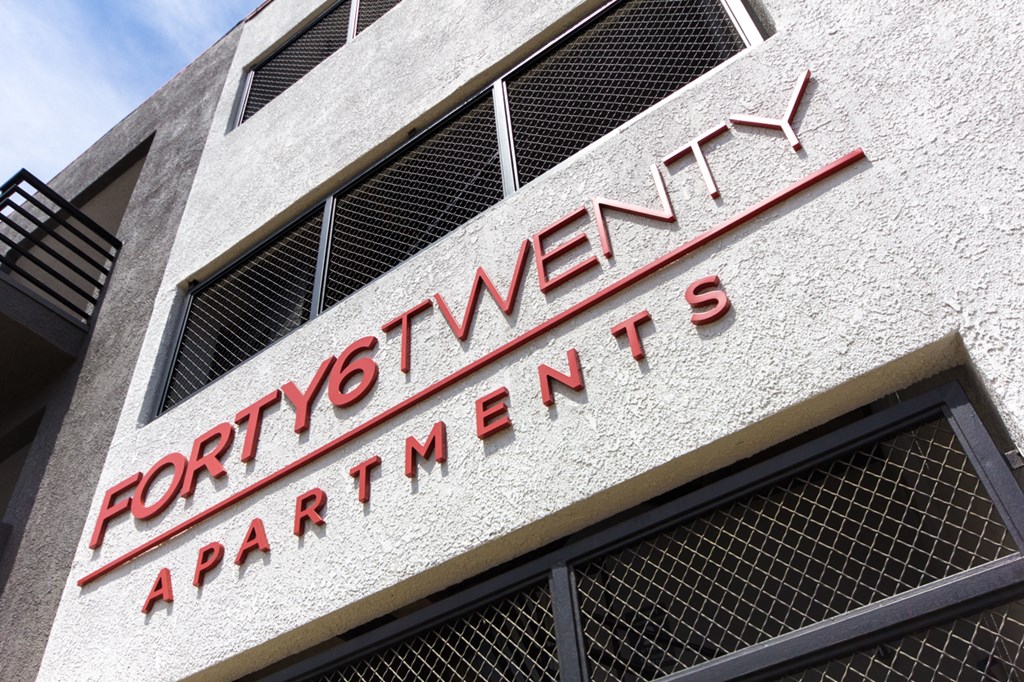 a sign on the side of a building