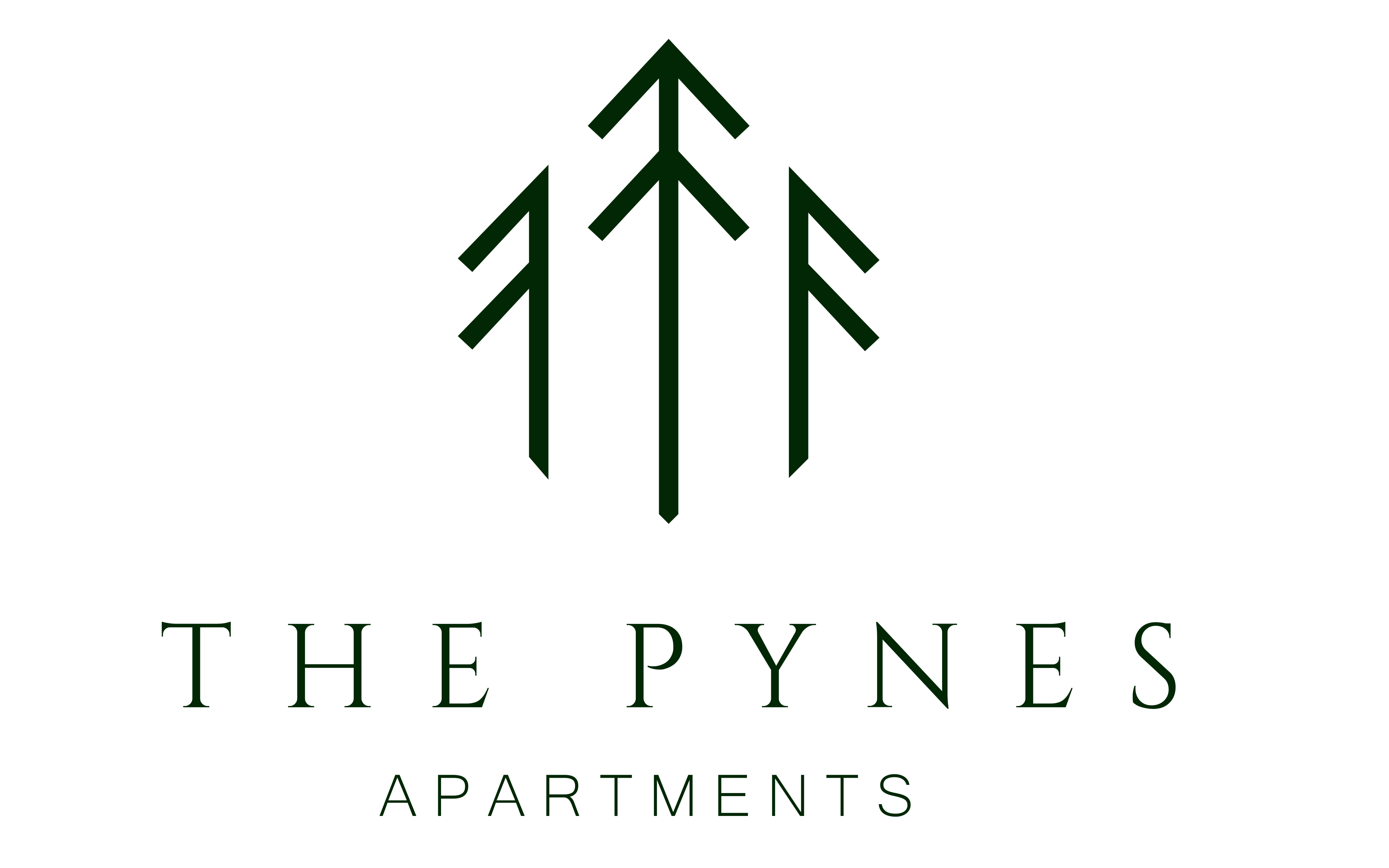 a logo for the pines apartments logo png, transparent png download