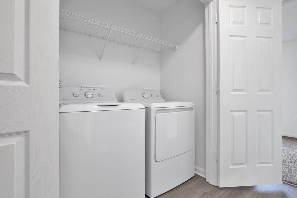 our apartments have a laundry room with a washer and dryer