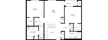 2 BR Langford Plan