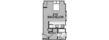 a floor plan of a bedroom apartment